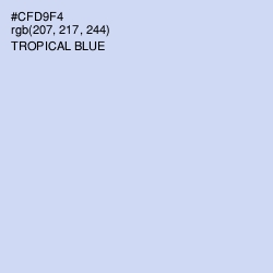 #CFD9F4 - Tropical Blue Color Image
